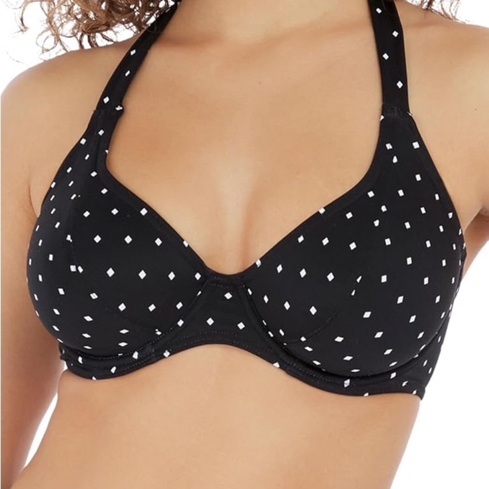 Aerie 36B polka dot vintage pin up bikini top